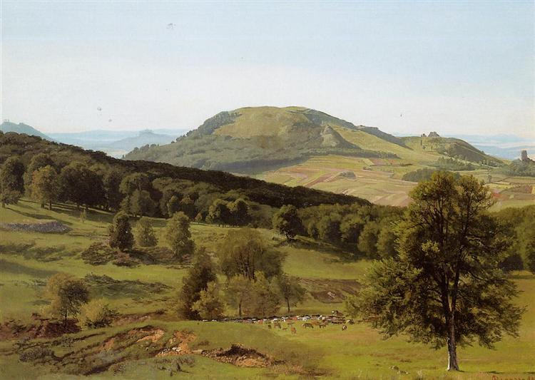 Albert Bierstadt Oil Painting Landscape Hill and Dale - Click Image to Close